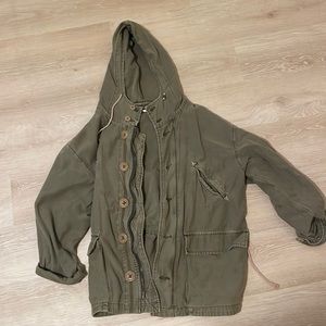 Free People Cargo Jacket size S oversized